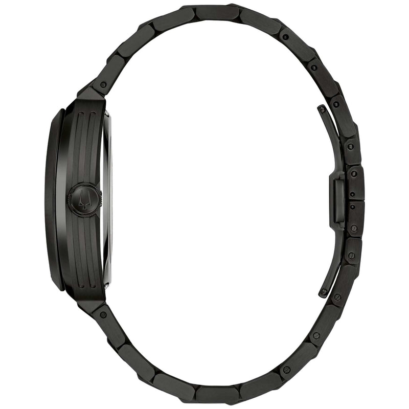 Bulova MAQUINA AUTOMATIC 98A320 analog herrklocka med flerfärgad urtavla och armband i rostfritt stål