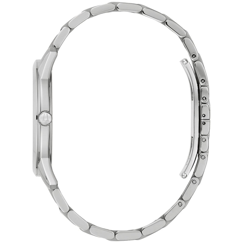 Bulova Sutton Classic 96B338 analog herrklocka med blå urtavla och armband i rostfritt stål