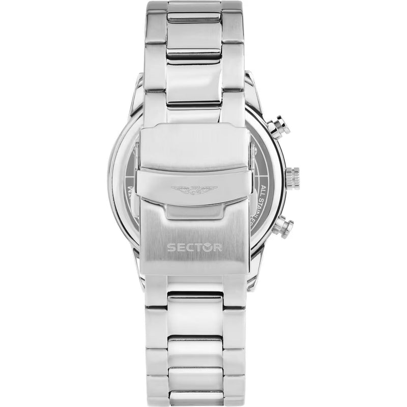 Sector 660 Kronograf R3273617003 analog herrklocka med grön urtavla och armband i rostfritt stål