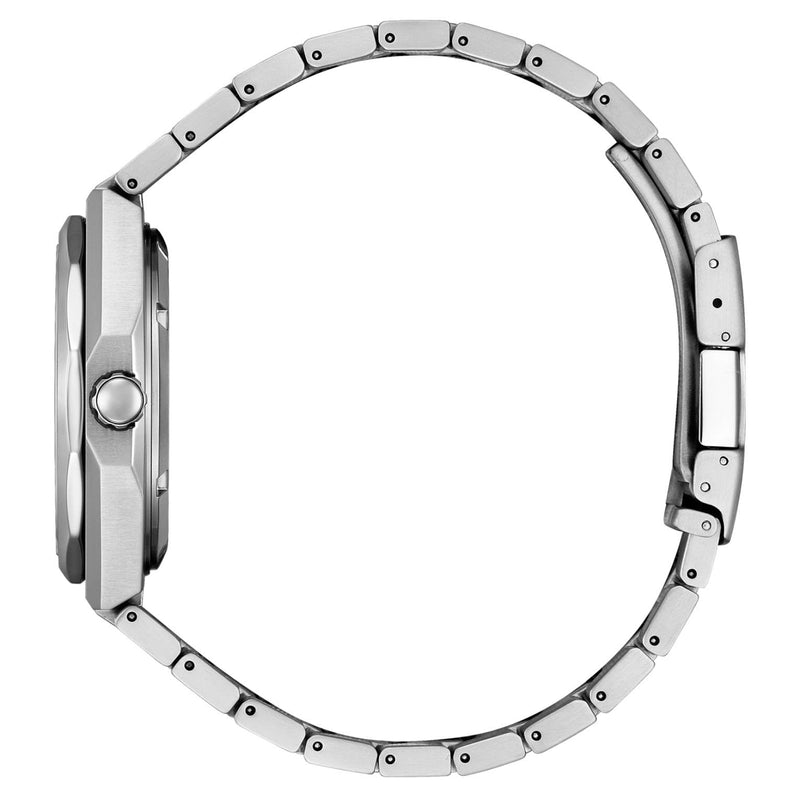 Citizen Zenshin 60 Super Titanium NK5020-58X analog herrklocka med grön urtavla och armband i titan