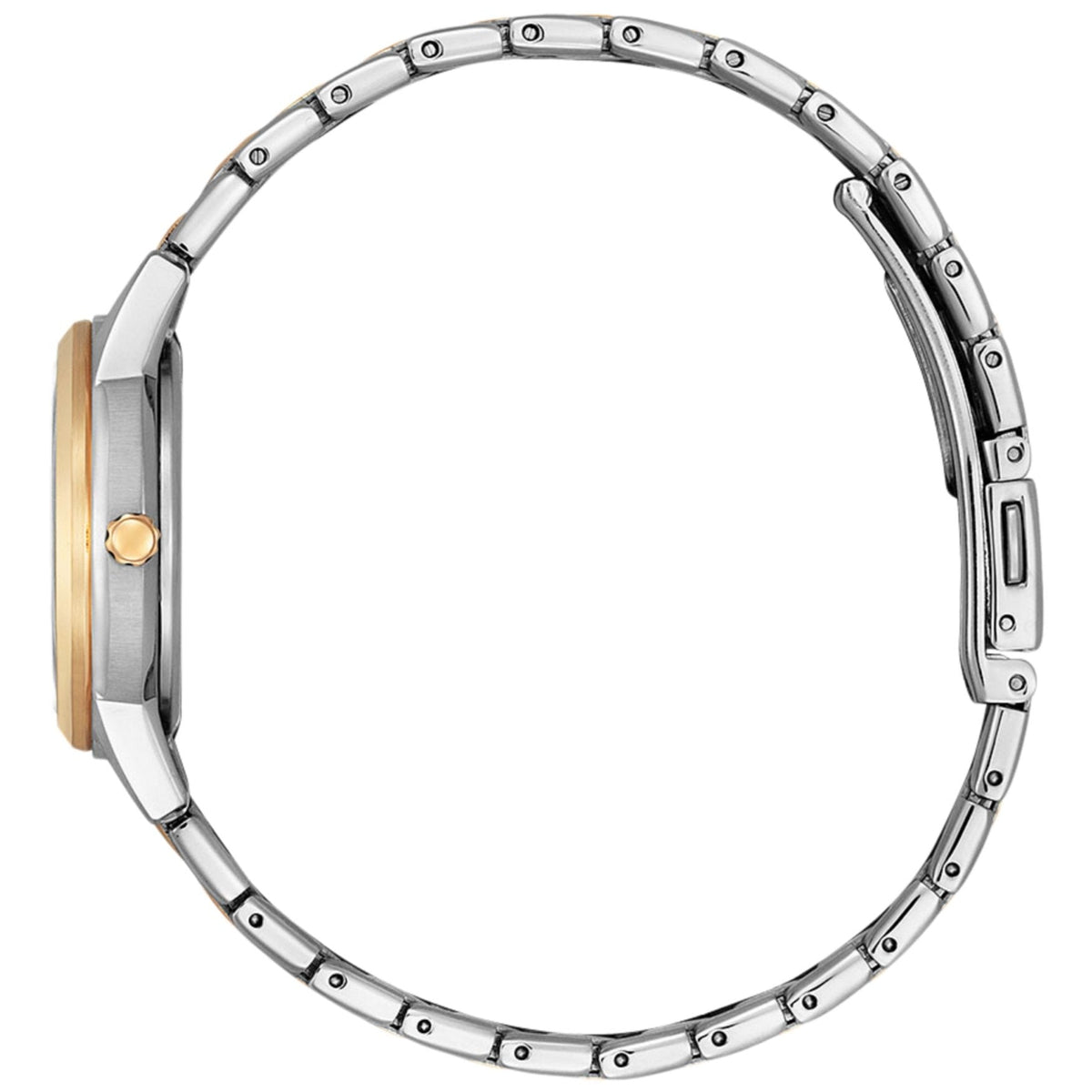 Citizen Eco-Drive Classic FE1246-85A analog damklocka med vit urtavla och armband i rostfritt stål