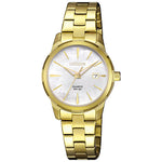 Citizen Elegance EU6072-56D analog damklocka med vit urtavla och armband i rostfritt stål