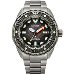Citizen Promaster Automatic NB6004-83E analog herrklocka med svart urtavla och armband i titan
