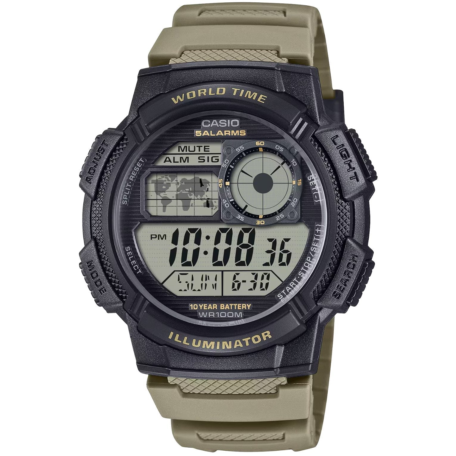 Casio Timeless World Time AE-1000W-5AVEF från  Casio – Märkesklocka hos Kronura