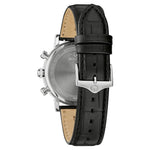 Bulova Classic 96B457 analog herrklocka med grön urtavla och armband i läder