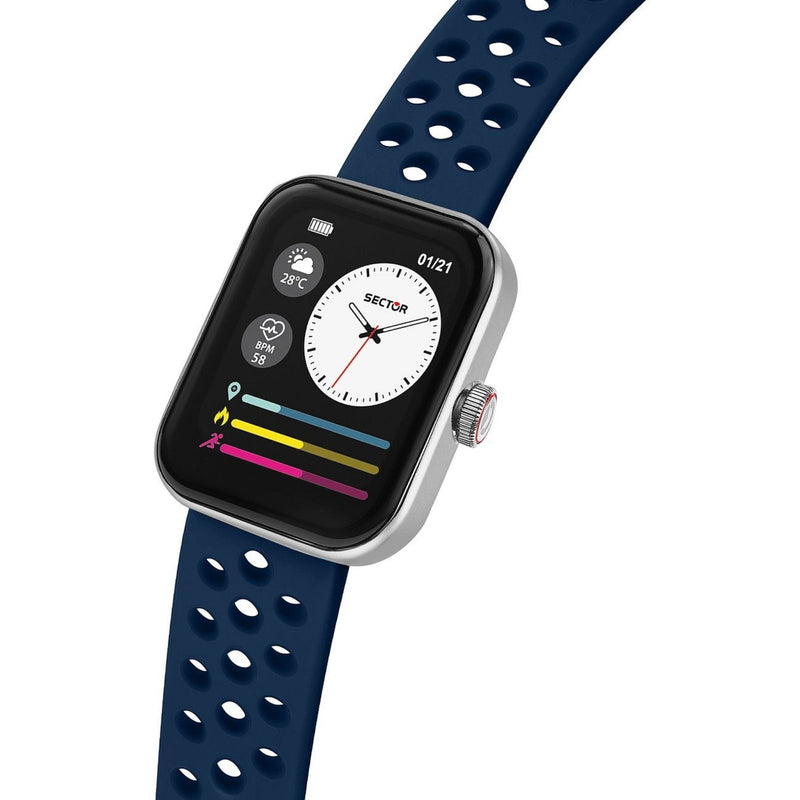 Sector S-03 Pro Smartwatch R3251159002 digital unisexklocka med svart urtavla och armband i gummi
