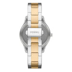 Fossil Stella Sport Multifunction ES5107 analog damklocka med silver urtavla och armband i rostfritt stål