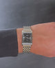 Casio Timeless MTP-B215D-1AVER (lägg gtin) analog unisexklocka med svart urtavla och armband i rostfritt stål