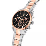Maserati Attrazione ð43mm R8853151002 analog herrklocka med svart urtavla och armband i rostfritt stål