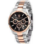 Maserati Attrazione ð43mm R8853151002 analog herrklocka med svart urtavla och armband i rostfritt stål