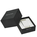 Bulova Donna 98M131 analog damklocka med vit urtavla och armband i rostfritt stål