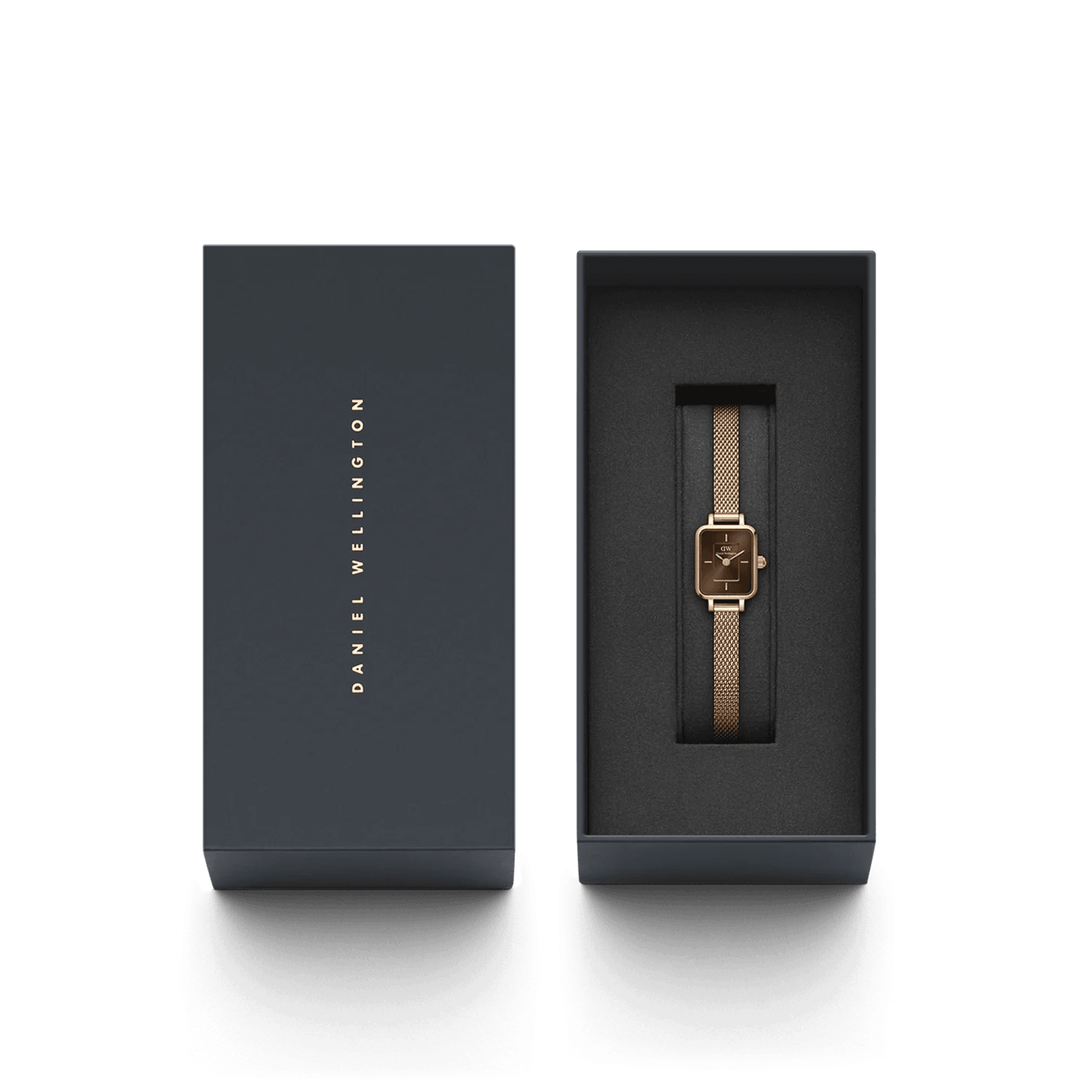 Daniel Wellington Quadro Mini Melrose Rose Gold Amber från  Daniel Wellington – Märkesklocka hos Kronura